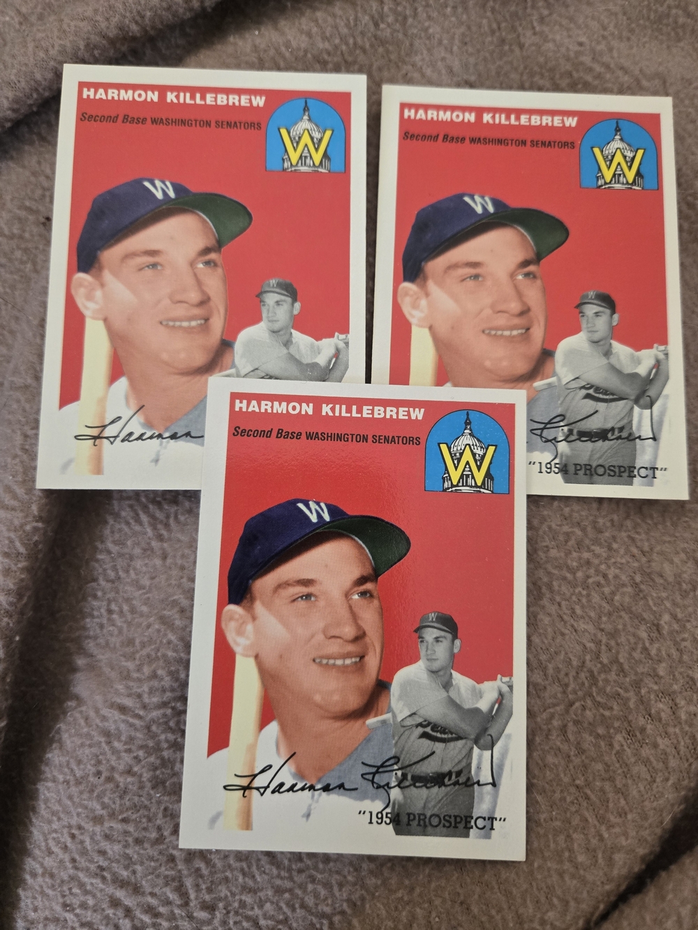 Topps Harmon Killebrew Trading Cards - Red, Blue, White